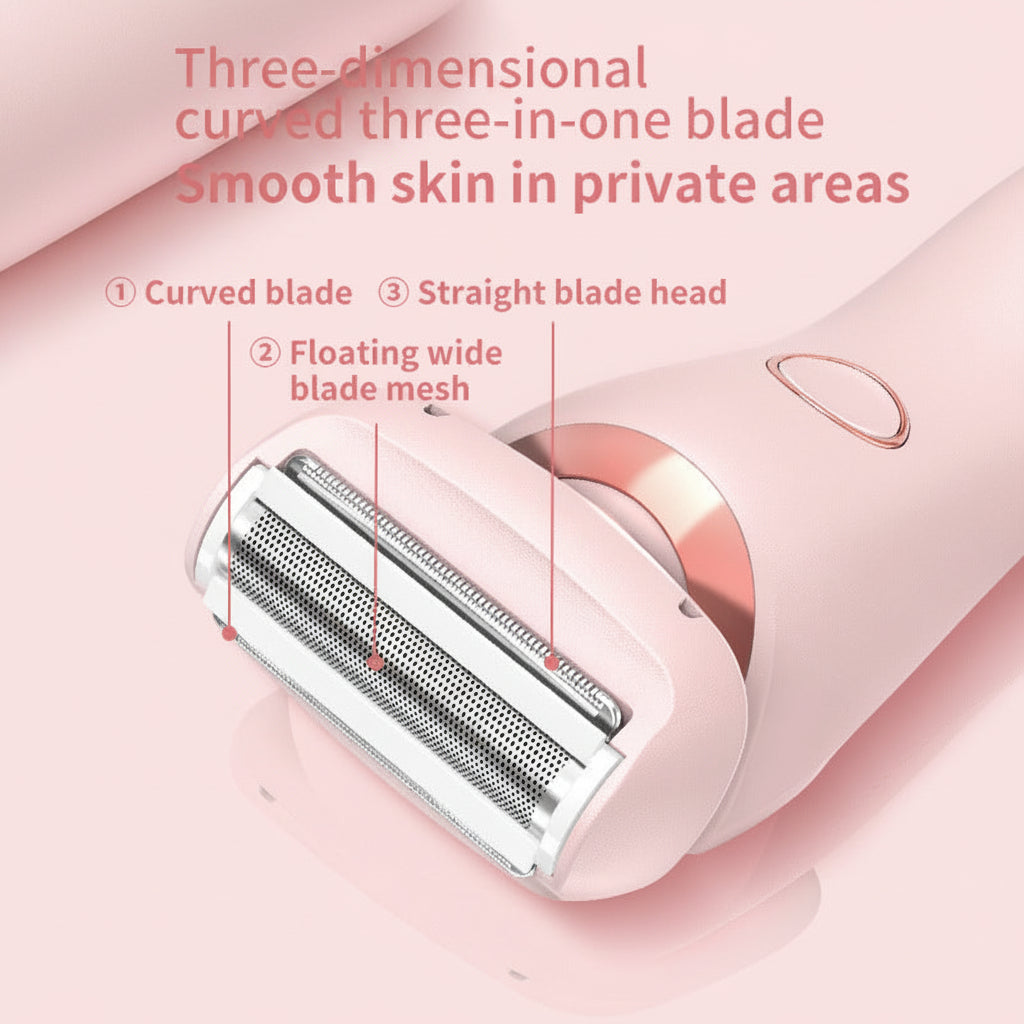 2-in-1 USB Rechargeable Hair Removal Epilator & Trimmer Women’s Face, Body, Legs, Bikini & Armpit