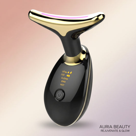 EMS Thermal Neck Lifting Massager Microcurrent Wrinkle Remover & Skin Tightening Device