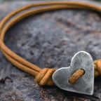 Classic Hand-Woven Rope Bracelet – Copper Brown & Silver