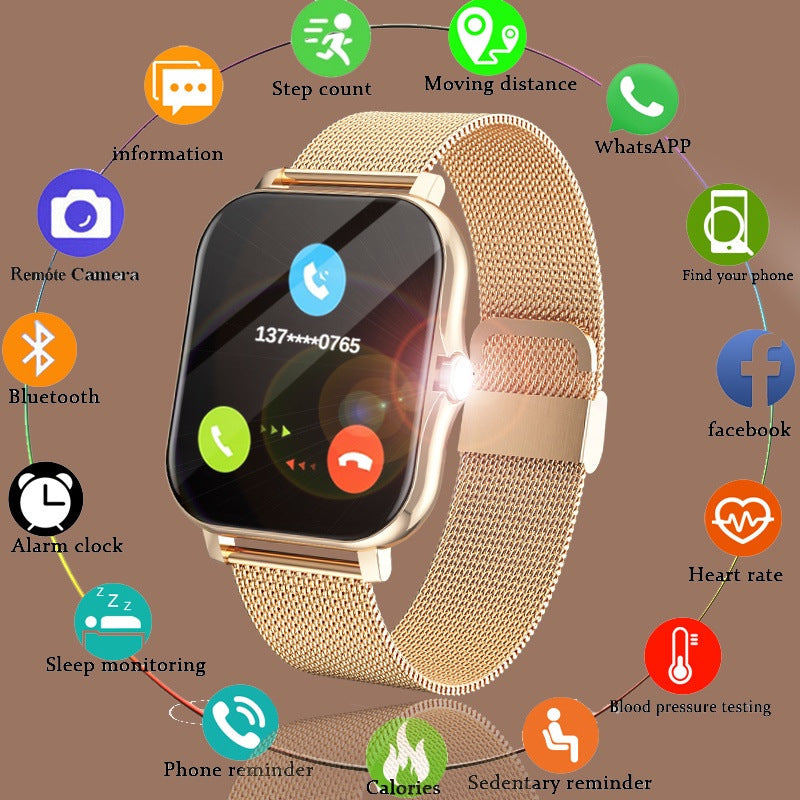 Magnetic Charging Sports Smartwatch – Durable & High Performance