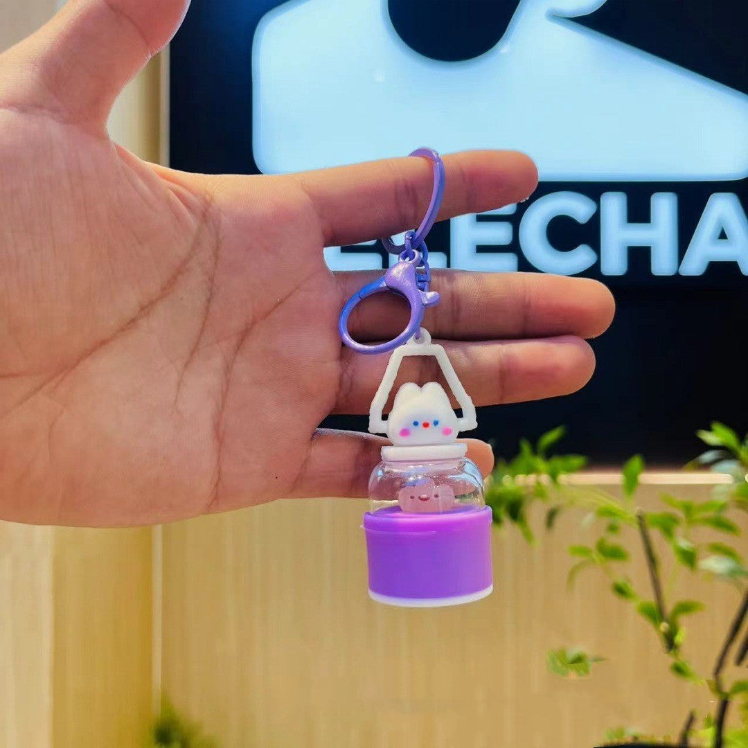 Camping Small Night Lamp Keychain Pendant | Mini LED Light Lover’s Bag Charm
