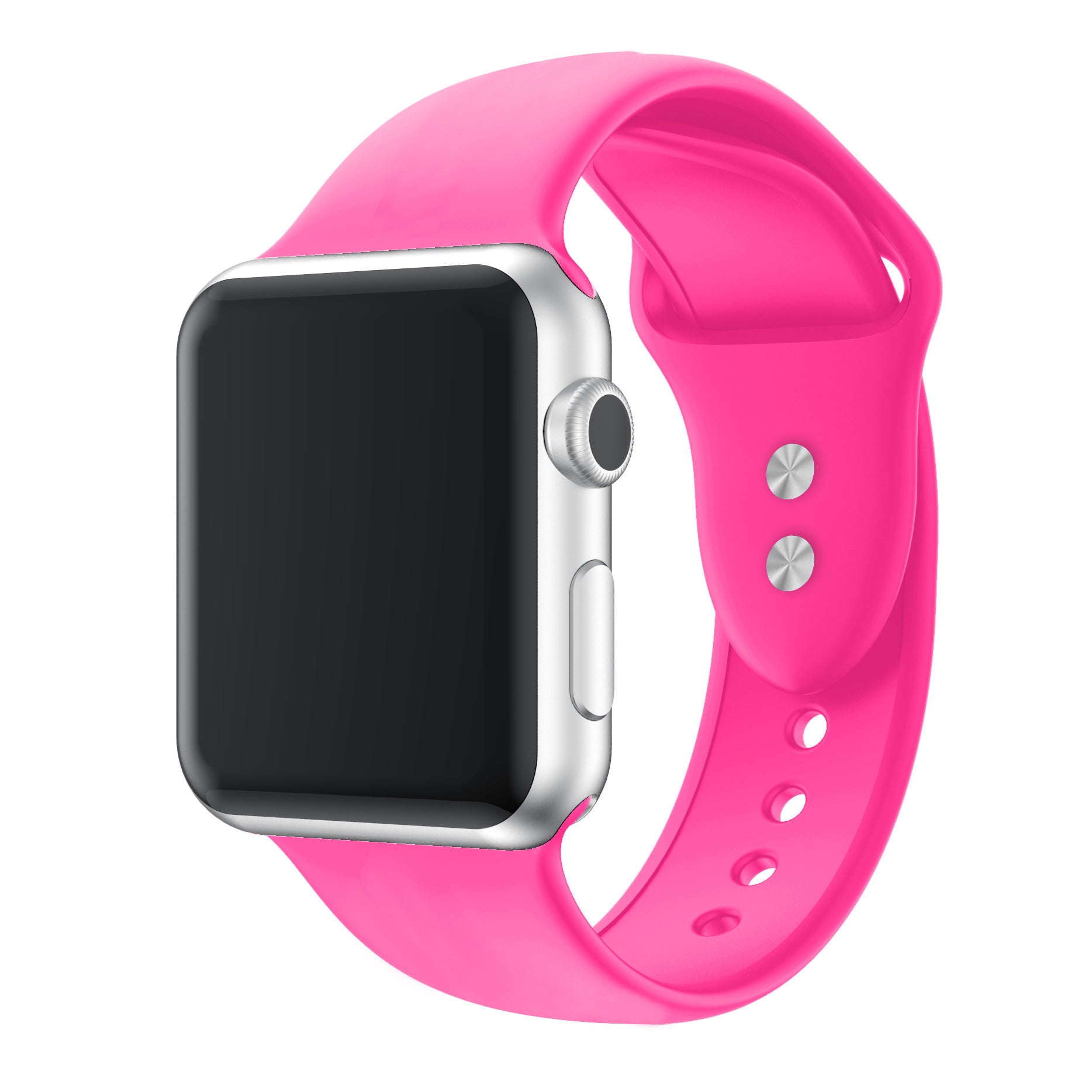 Silicone Watch Strap with Double Pin Buckle