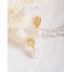 S925 Sterling Silver Stud Earrings – INS Simple Fashion Baroque for Women