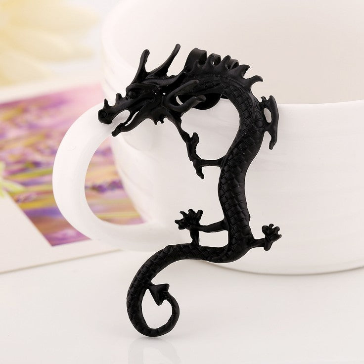 Women's Retro Punk Dragon Ear Clips – European & American Style