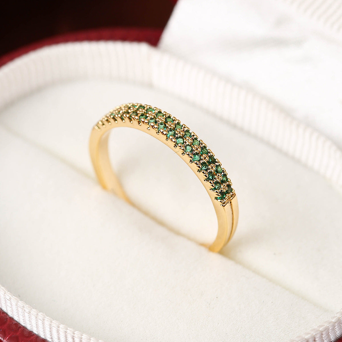 Elegant Color Zircon Bracelet & Ring Set – Minimalist Women's Jewelry