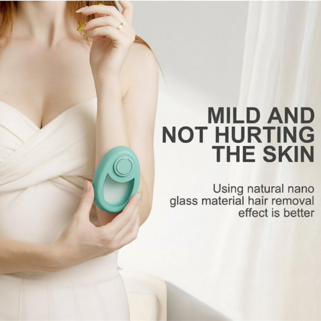 Crystal Hair Eraser. Painless Hair Removal & Exfoliating Tool for Women & Men