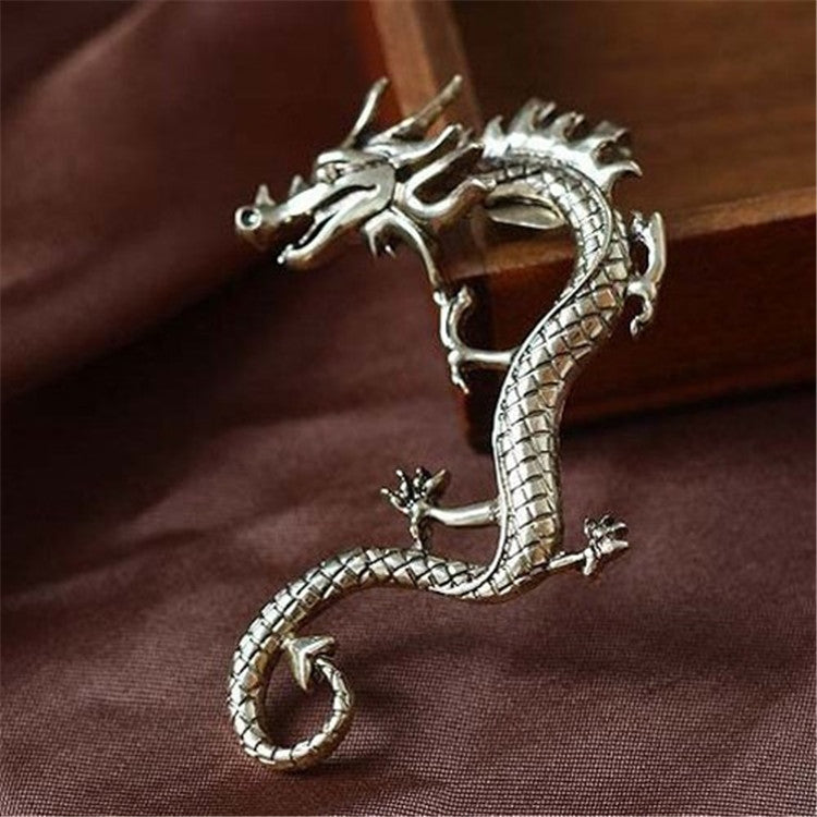 Women's Retro Punk Dragon Ear Clips – European & American Style