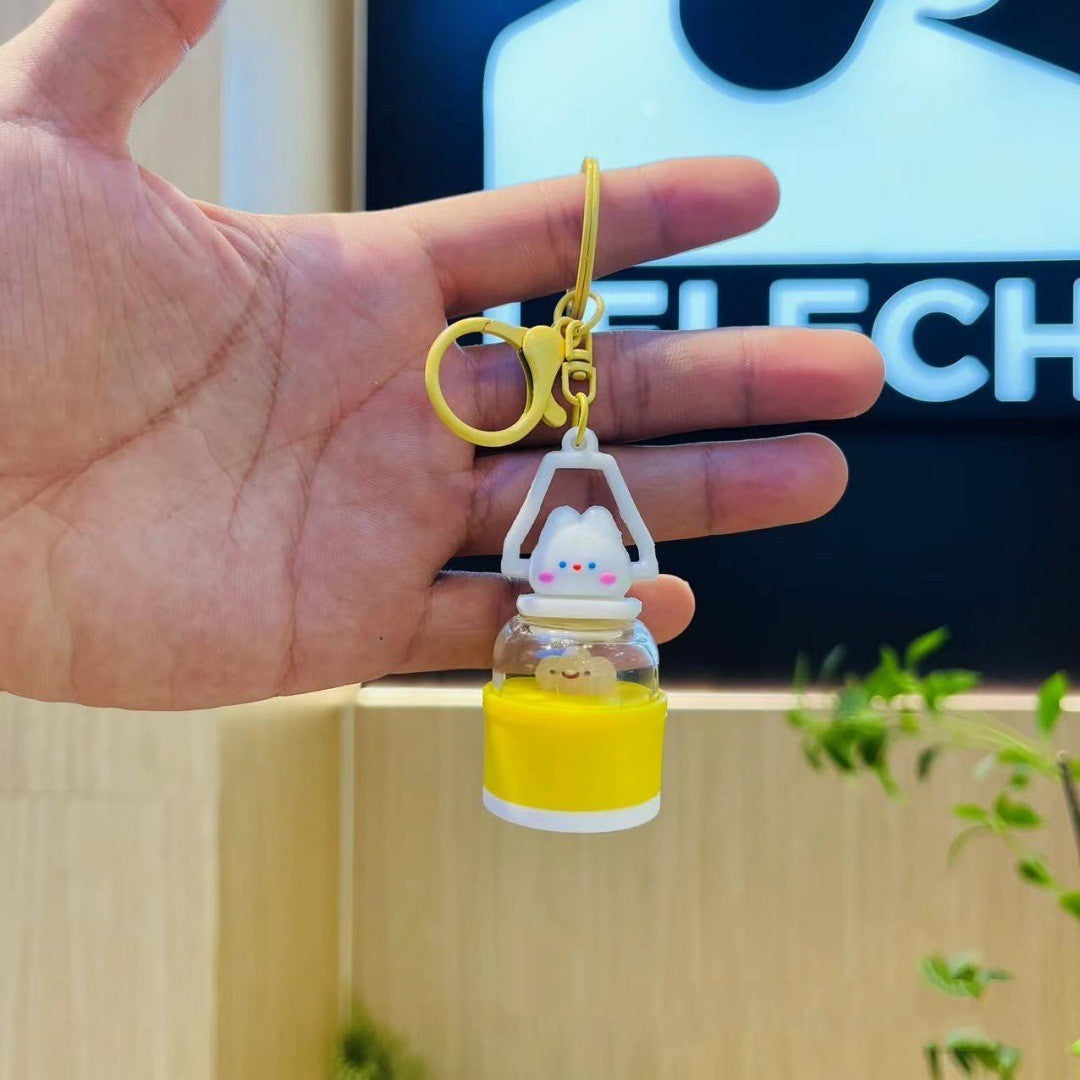 Camping Small Night Lamp Keychain Pendant | Mini LED Light Lover’s Bag Charm