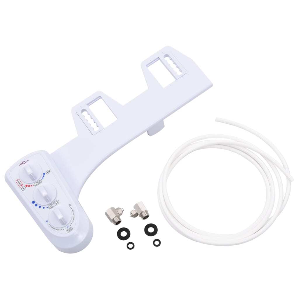 Bidet Toilet Seat Attachment Hot Cold Water Dual Nozzles