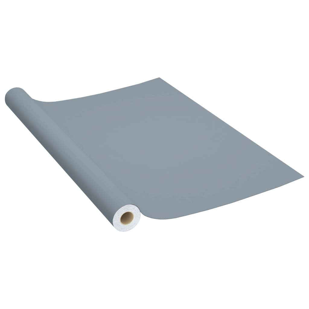 Furniture Film Gray PVC 197 x 35.4 in Waterproof Furniture Film