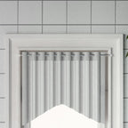 Curtain Rail White and silver Aluminum and plastic 24-41 in