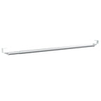 Curtain Rail White and silver Aluminum and plastic 24-41 in