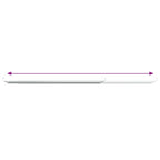 Curtain Rail White and silver Aluminum and plastic 24-41 in