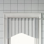 Curtain Rail White and Silver Aluminum, plastic