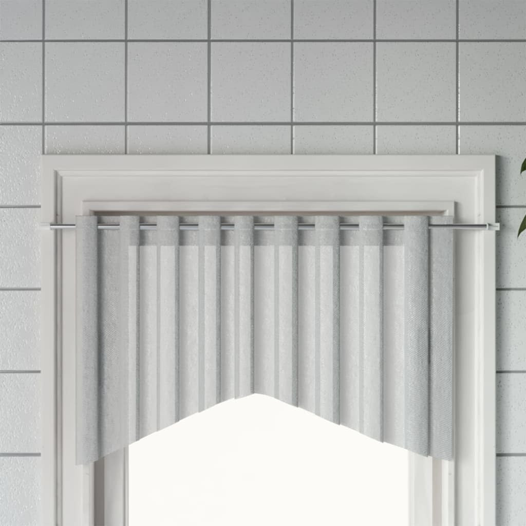 Curtain Rail White and Silver Aluminum, plastic