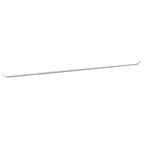 Curtain Rail White and Silver Aluminum, plastic