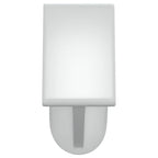 Curtain Rail White and Silver Aluminum, plastic