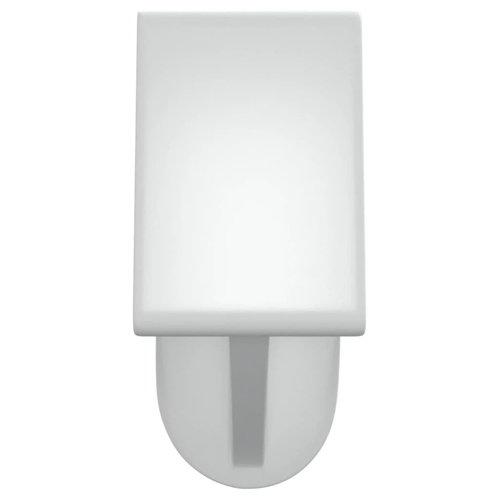 Curtain Rail White and Silver Aluminum, plastic