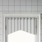Curtain Rail White and silver Aluminum, Plastic