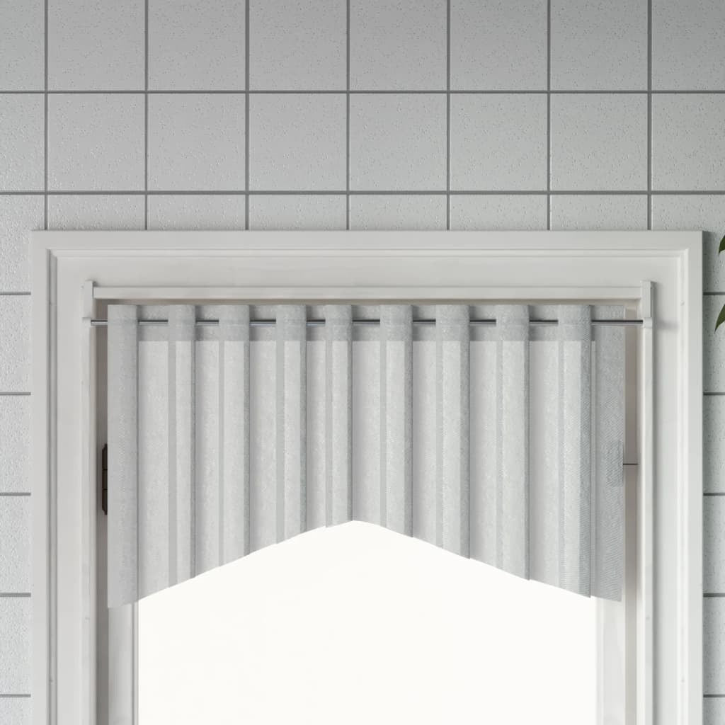 Curtain Rail White and silver Aluminum, Plastic