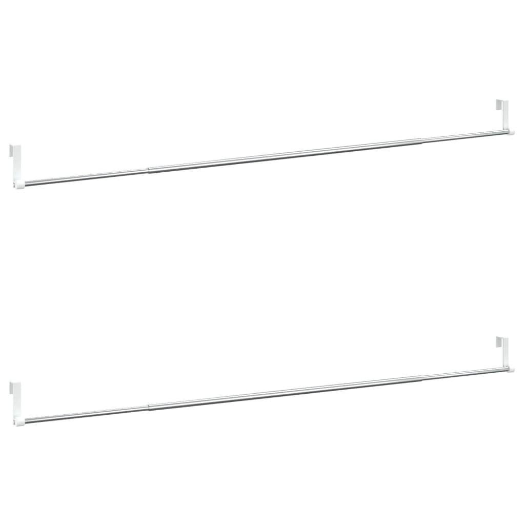 Curtain Rail White and silver Aluminum, Plastic