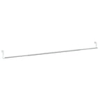 Curtain Rail White and silver Aluminum, Plastic