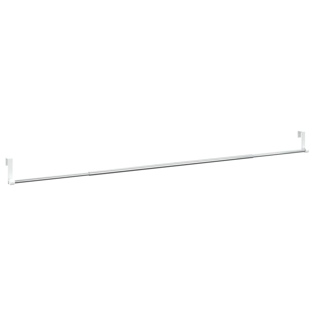 Curtain Rail White and silver Aluminum, Plastic