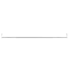 Curtain Rail White and silver Aluminum, Plastic
