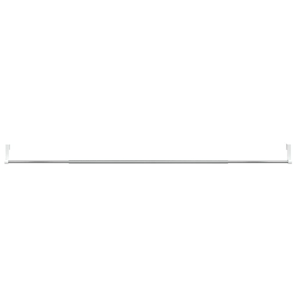 Curtain Rail White and silver Aluminum, Plastic