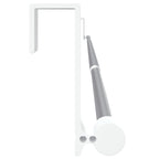 Curtain Rail White and silver Aluminum, Plastic