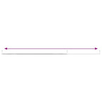 Curtain Rail White and silver Aluminum, Plastic