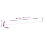 Curtain Rail White and silver Aluminum, Plastic