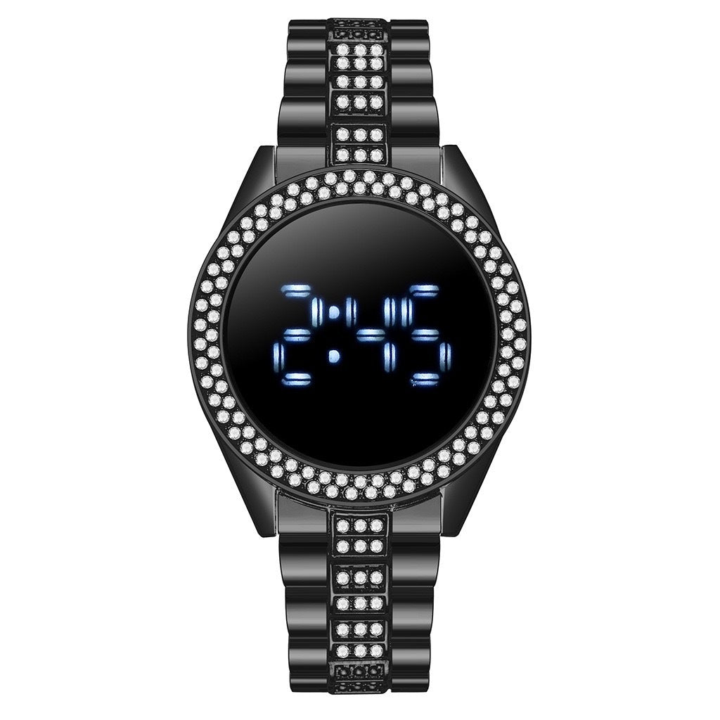 Diamond-Encrusted Ladies Sports Smartwatch – Personalized & Fashion-Forward