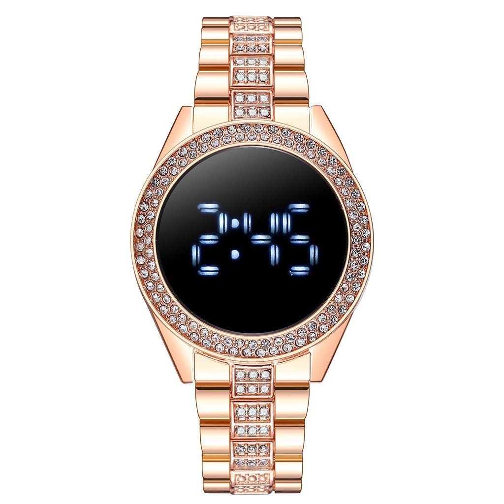 Diamond-Encrusted Ladies Sports Smartwatch – Personalized & Fashion-Forward