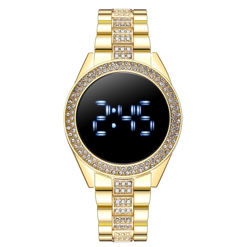 Diamond-Encrusted Ladies Sports Smartwatch – Personalized & Fashion-Forward