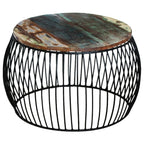 Coffee Table Multicolour Reclaimed wood and iron Medium Durable