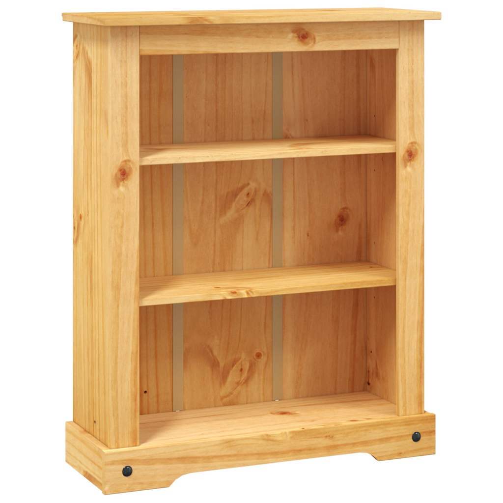 Bookcase Brown Solid waxed pinewood 31.5x11.4x39.4 in Bookcase