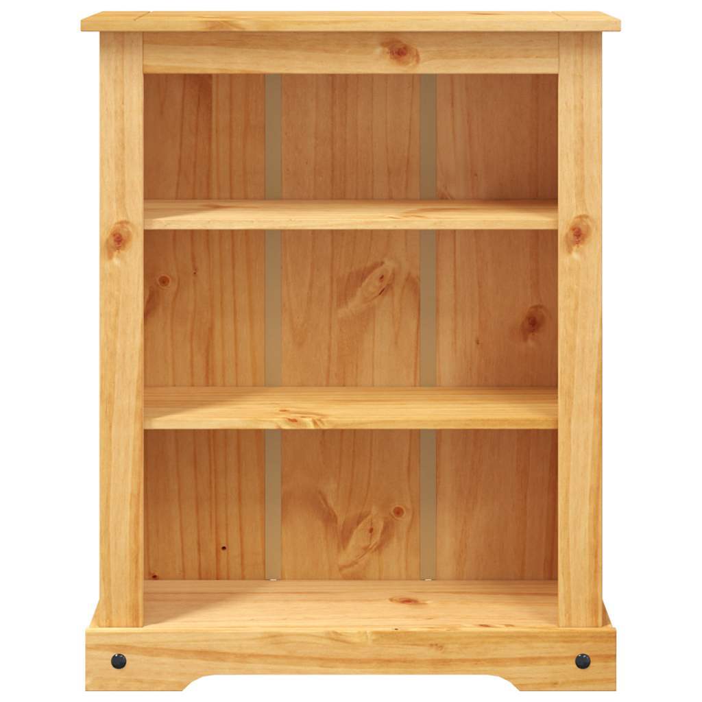 Bookcase Brown Solid waxed pinewood 31.5x11.4x39.4 in Bookcase