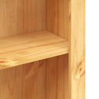 Bookcase Brown Solid waxed pinewood 31.5x11.4x39.4 in Bookcase