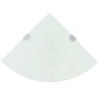 Corner Shelf White Tempered glass Small Corner Shelf Triangular