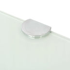 Corner Shelf White Tempered glass Small Corner Shelf Triangular