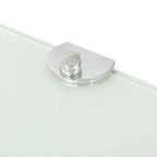 Corner Shelf White Tempered glass Small Corner Shelf Triangular
