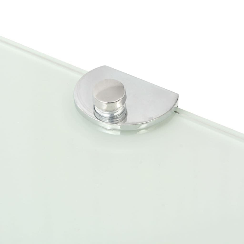 Corner Shelf White Tempered glass Small Corner Shelf Triangular