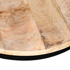 Coffee Table Brown and black Solid rough mango wood and iron