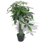 Artificial Plant Green Plastic, Painted wood 33.5 in