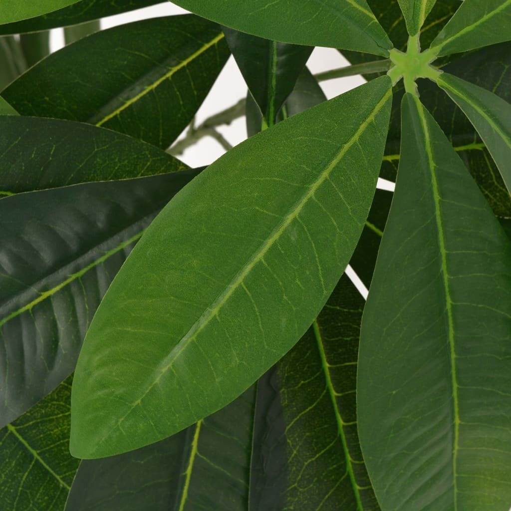 Artificial Plant Green Plastic, Painted wood 33.5 in