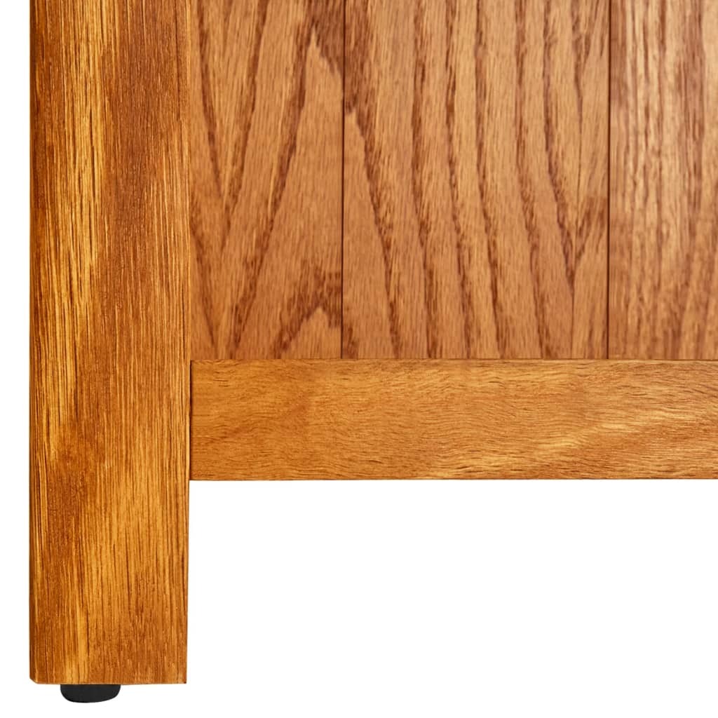 Bookcase Brown Solid Oak Wood 27.6 x 8.9 x 32.3 in Bookcase