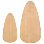 Coffee Table Set of 2 Brown Solid pine wood, MDF Two-piece set