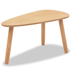 Coffee Table Set of 2 Brown Solid pine wood, MDF Two-piece set