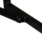 Bench Multicolour Solid reclaimed wood, steel 43.3 x 13.8 x 17.7 in